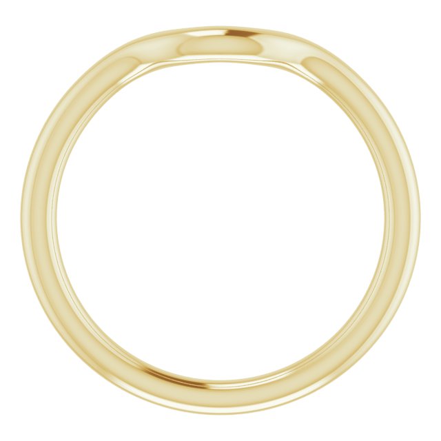 14K Yellow Gold Band for 6 mm Round Ring