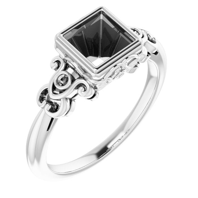 Palladium 5.5mm Square Ring Mounting