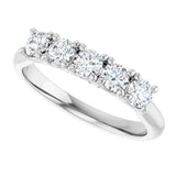14K White Gold 5/8 CTW Lab-Grown Diamond Anniversary Band