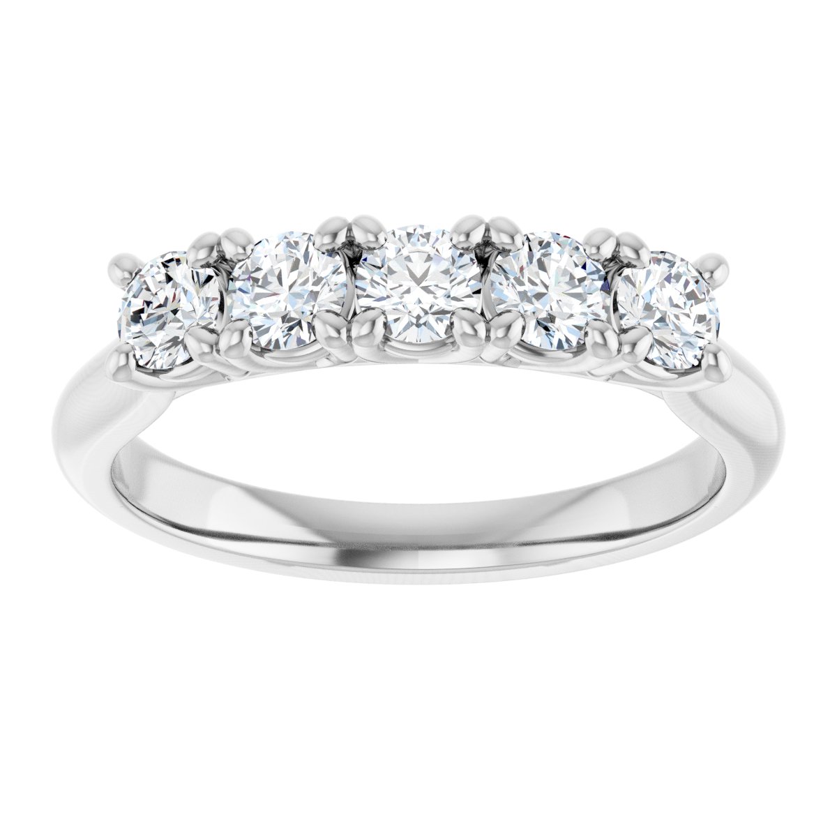 14K White Gold 5/8 CTW Lab-Grown Diamond Anniversary Band