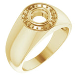 14K Yellow 5.5mm Round Ring Mounting