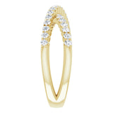 14K Yellow Gold 1/2 CTW Lab-Grown Diamond Criss-Cross Ring