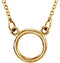 18K Yellow Gold Vermeil Tiny Posh® Circle 16-18