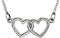 Sterling Silver Tiny Posh® Double Heart 16-18