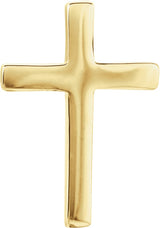 14K Yellow Gold 10mm Cross Single Earring