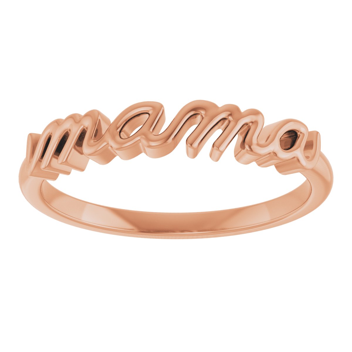 57739 / Ring / 14K Rose Gold / Polished / Mom Ring