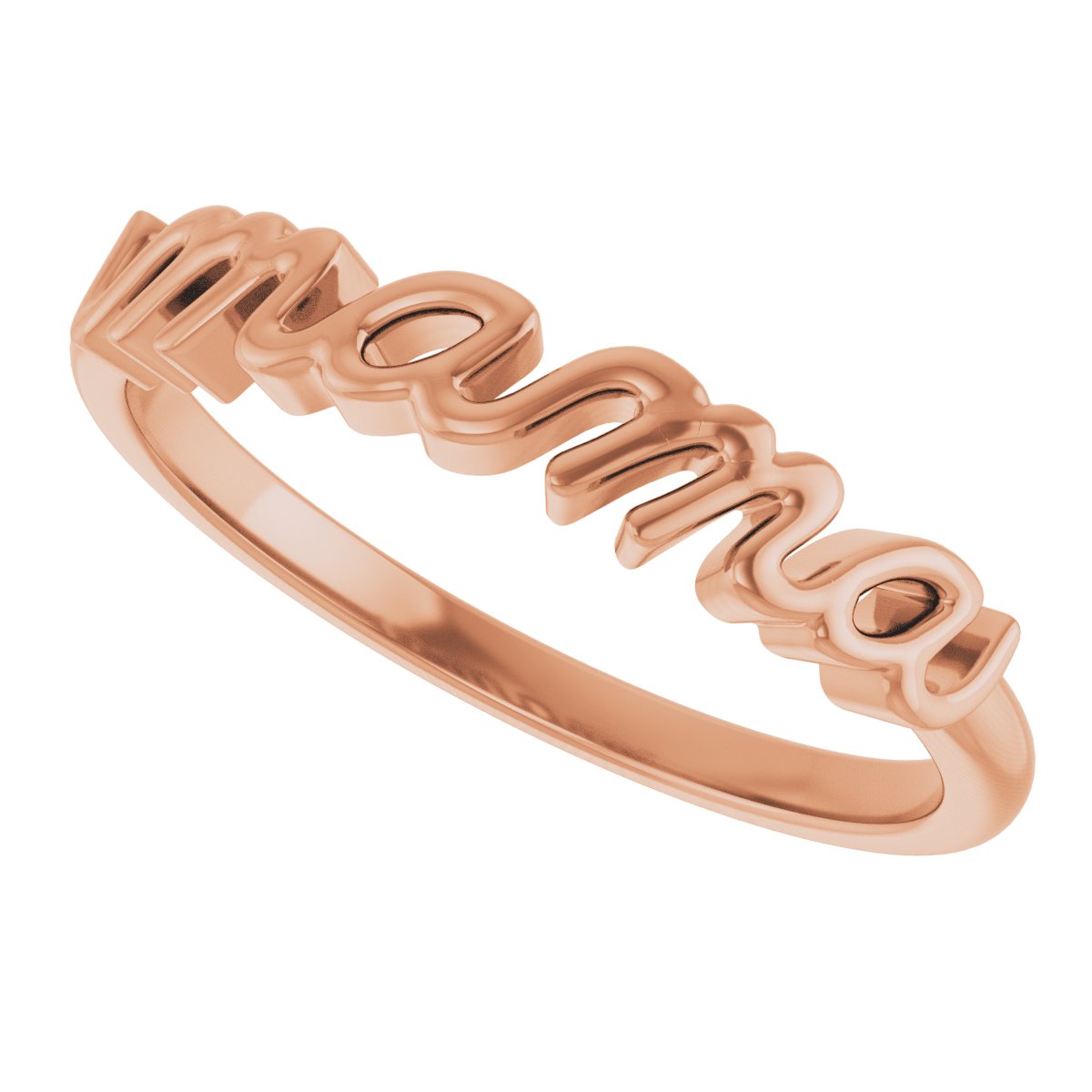 57739 / Ring / 14K Rose Gold / Polished / Mom Ring