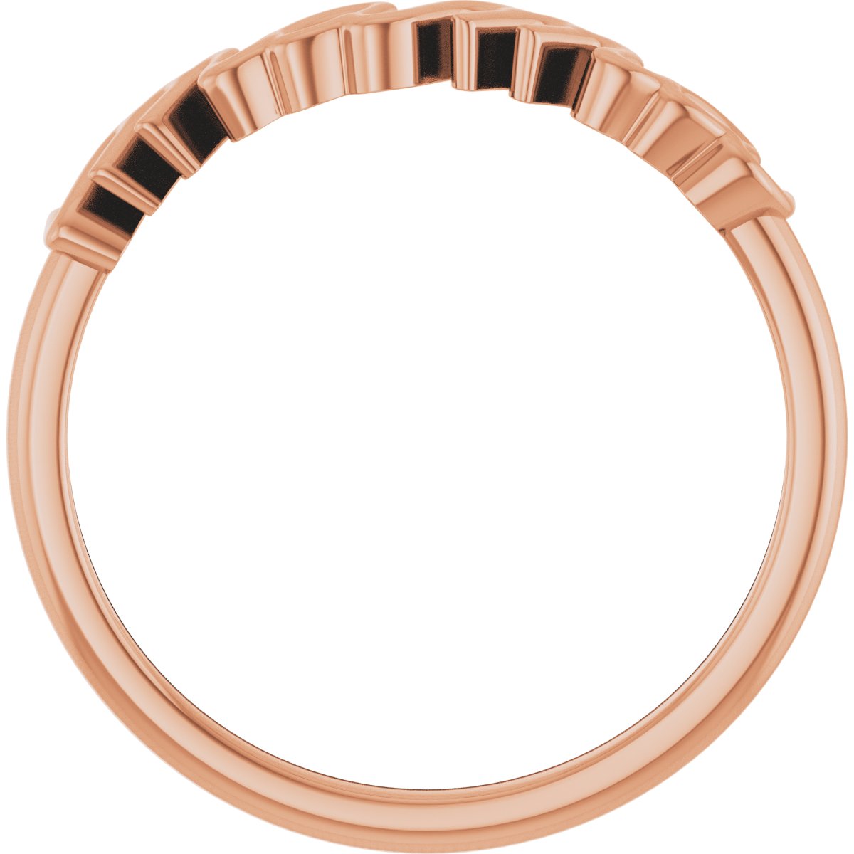 57739 / Ring / 14K Rose Gold / Polished / Mom Ring