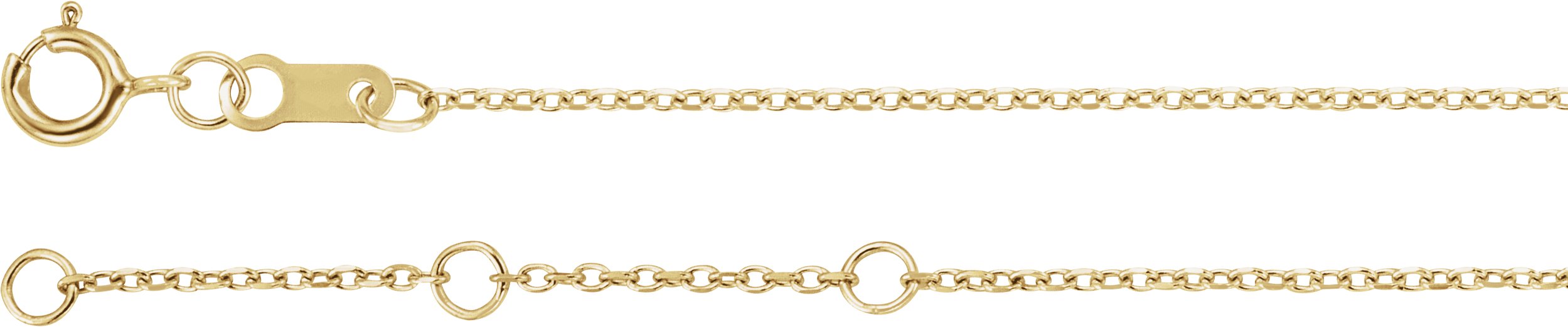 14K Yellow Gold Natural Blue Zircon Bezel Set Solitaire 6 1/2-7 1/2" Bracelet