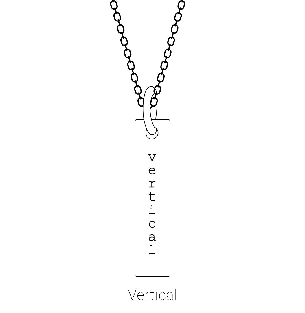 Sterling Silver Natural Citrine Family Engravable Bar Pendant