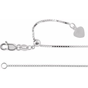 14K .85 mm box chain