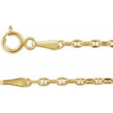 14K 1.8 mm anchor chain