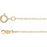 18K .85 mm rope chain