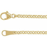 18K 2.4 mm Rolo chain