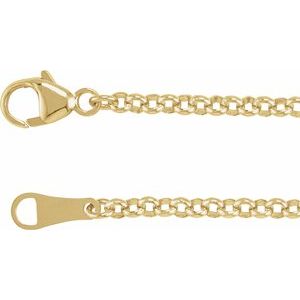 18K 2.4 mm Rolo chain