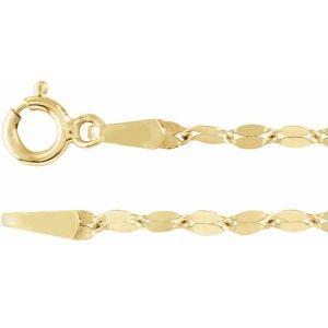 14K 1.9 mm keyhole chain
