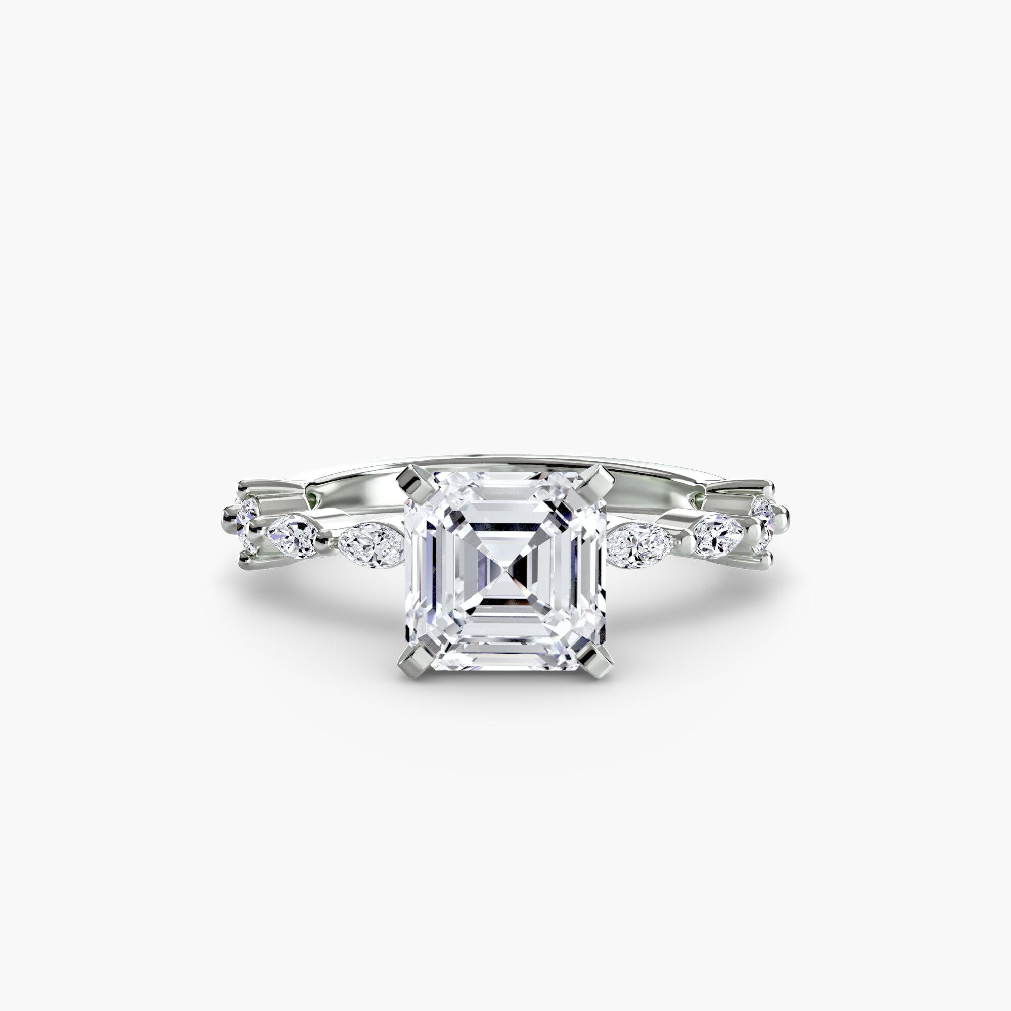 Solitaire with Eternity Pavé