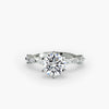 Solitaire with Eternity Pavé