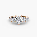 Three-Stone with Pavé Band