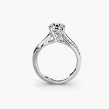 The Split Shank Pavé Solitaire