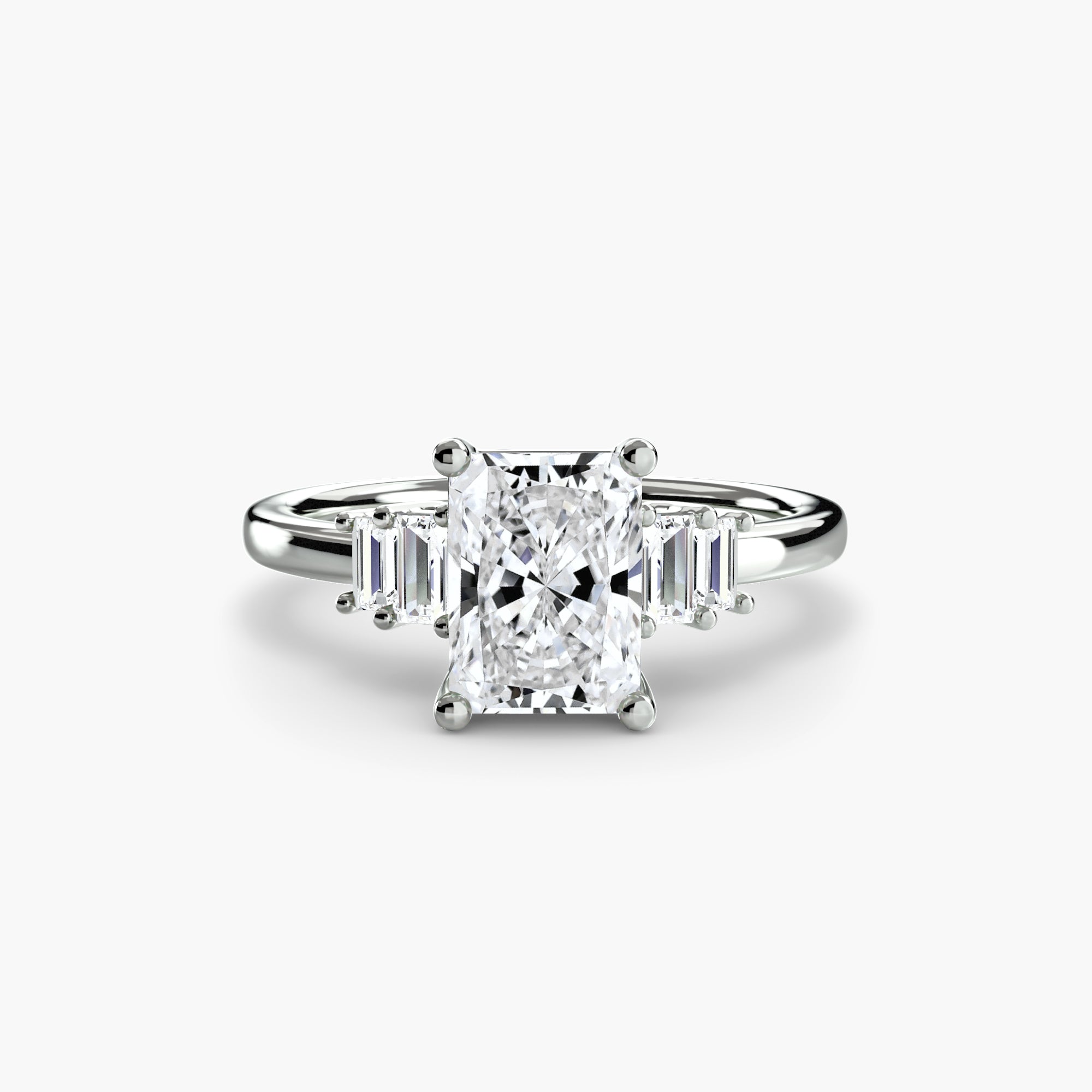 Baguette Accent Solitaire