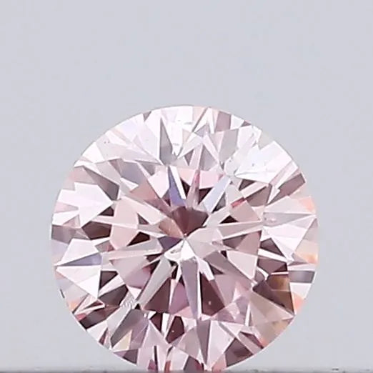 0.09ct Round Lab Grown Diamond (Colour Fancy Pink, Clarity VS2, Cut VG, IGI Certified)