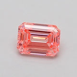 0.50ct Emerald Lab Grown Diamond (Colour Fancy Vivid Pink, Clarity VS2, IGI Certified)