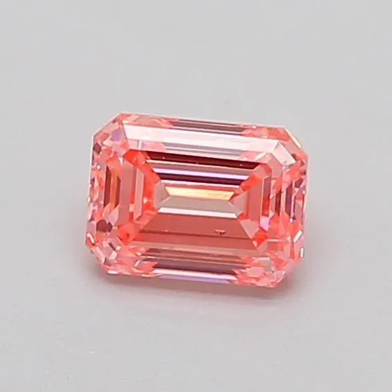 0.50ct Emerald Lab Grown Diamond (Colour Fancy Vivid Pink, Clarity VS2, IGI Certified)