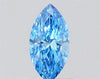 0.53ct Marquise Lab Grown Diamond (Colour Fancy Vivid Blue, Clarity VVS1, IGI Certified)