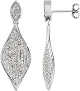 Pavé-style earrings