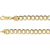14K 5.3 mm curb chain