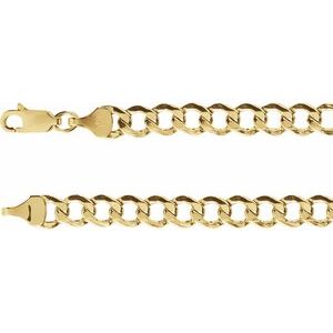 14K 5.3 mm curb chain
