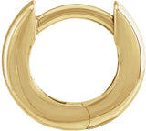 14K Yellow Gold 9.5mm Hinged Hoop Earring