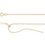 14K 1 mm ball chain