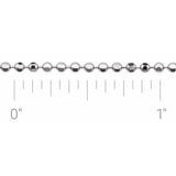 14K 1.8 mm ball chain