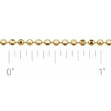 14K 1.8 mm ball chain