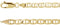 14K Yellow Gold 4.5mm Curbed Anchor 24