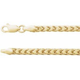 14K 3.4 mm Franco chain