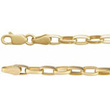 18K 3.9 mm cable chain
