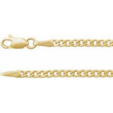 14K 2.35 mm curb chain
