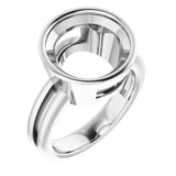 Continuum Sterling Silver 12mm Round Ring Mounting
