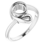 Continuum Sterling Silver 5.8 mm Round Ring Mounting