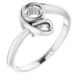 10K White 3.75mm Round Ring Mounting
