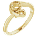 14K Yellow 3.75mm Round Ring Mounting