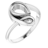 Continuum Sterling Silver 8x5 mm Pear Ring Mounting