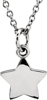 Sterling Silver Tiny Posh® Star 16-18" Necklace
