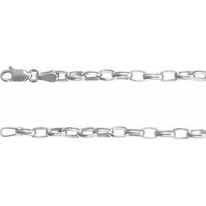 3.9 mm sterling silver cable chain