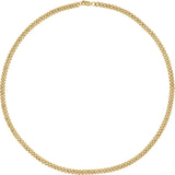 14K Yellow Gold-Filled 4.8 mm Curb 18" Chain