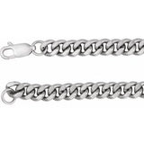 4.8 mm long curb chain made of sterling silver