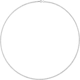 Sterling Silver 2mm Rolo 7" Chain